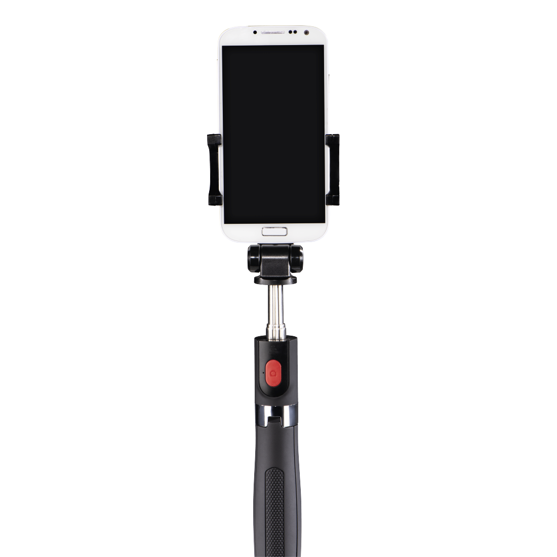 schwarz Hama Selfie Stick für Handys z. B. iPhone 6/6s, Samsung Galaxy S6/S6 edge, mit Auslöser und 3,5-mm-Anschlusskabel, Miniformat 