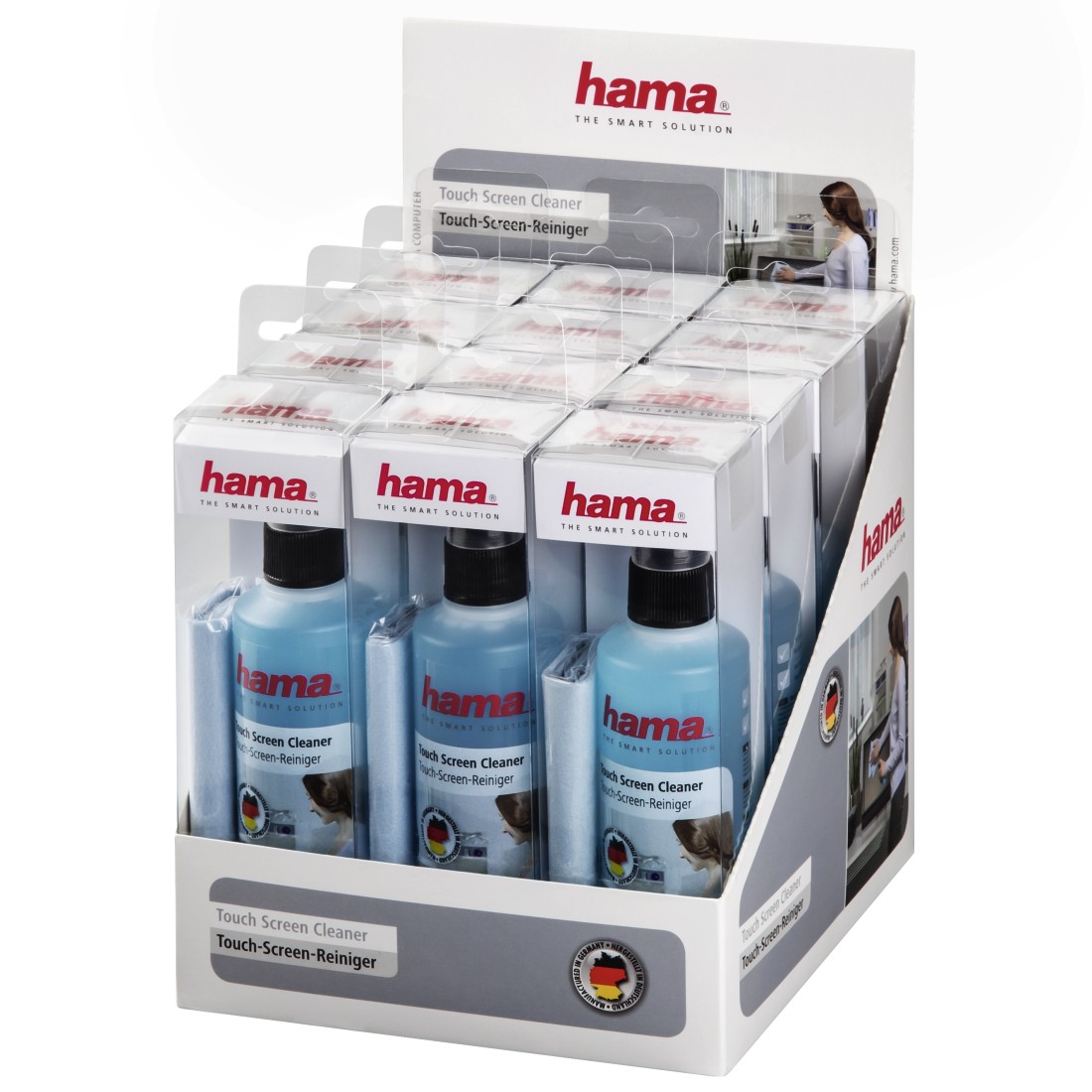 00084416 Hama Touch Screen Cleaner 125 Ml 20x20 Cm Cleaning Cloth Included Hama De