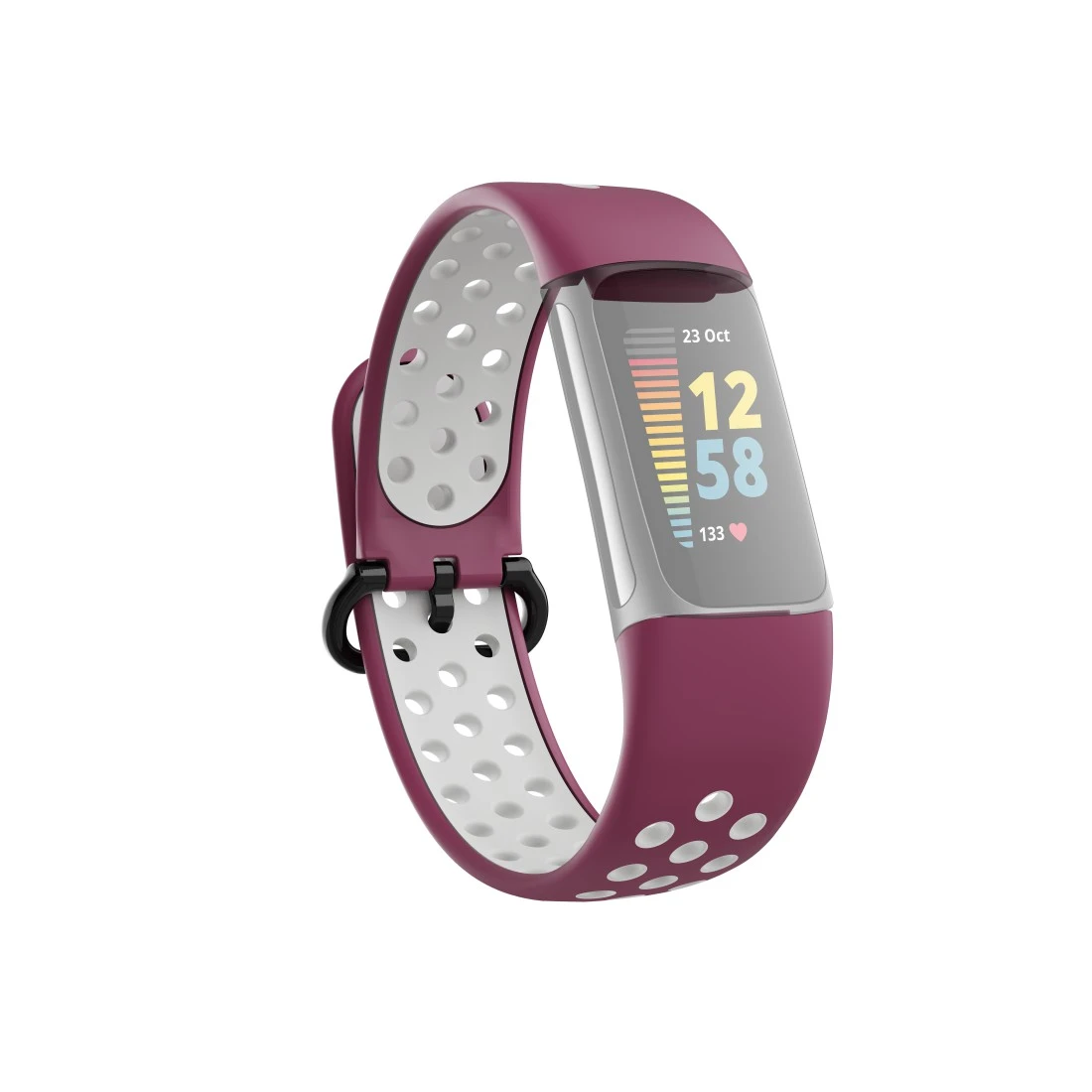 Sportarmband für Fitbit Charge 5, atmungsaktives Uhrenarmband, Bord./Grau |  Hama