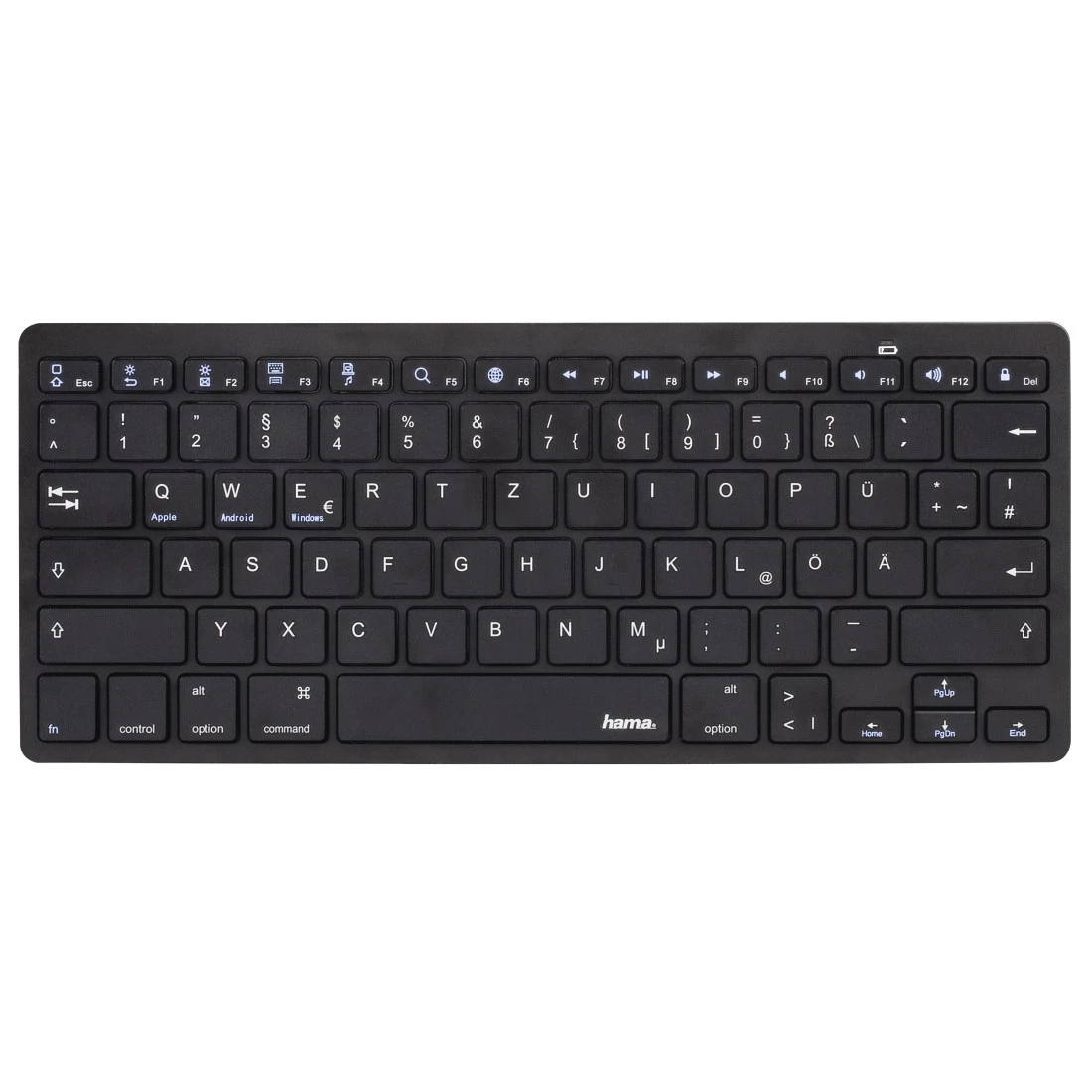 Bluetooth®-Tastatur "KEY4ALL X510", Schwarz