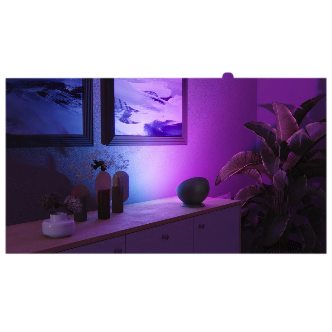 Smarte LED-Tischleuchte, RGBW-Beleuchtung, indirektes Licht, dimmbar, 6W |  Hama