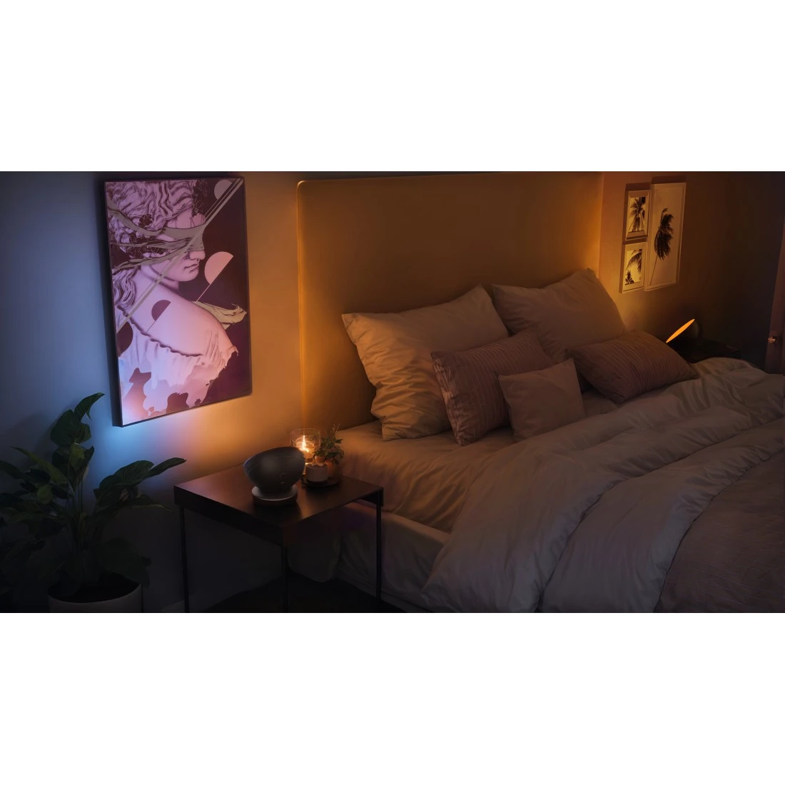 Smarte LED-Tischleuchte, RGBW-Beleuchtung, indirektes Licht, dimmbar, 6W |  Hama | Tischlampen