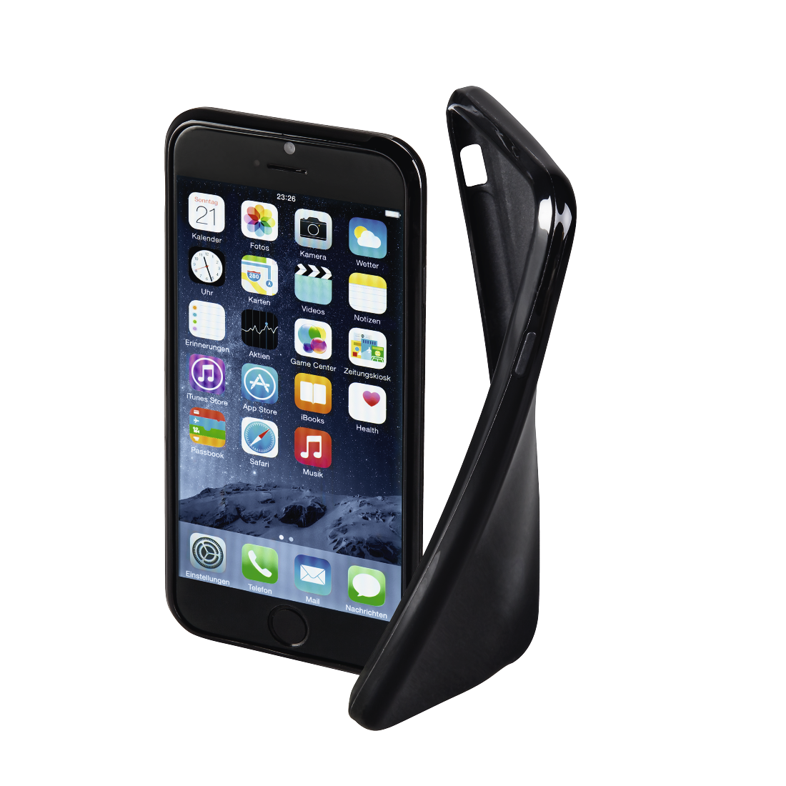 Hama Crystal Cover For Apple Iphone 6 6s Black Hama De