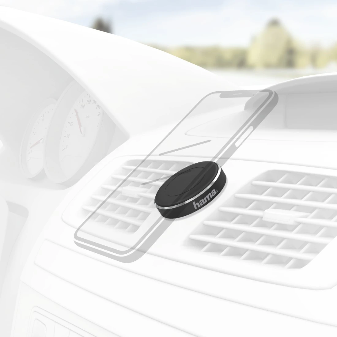 Hama Smartphone-Halterung »Auto Handyhalterung Magnet für Lüftung, 360  Grad drehbar, universal« ➥ 3 Jahre XXL Garantie