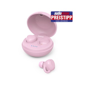 Hama Bluetooth Kopfhorer Liberobuds In Ear True Wireless Ladestation Pink Hama De