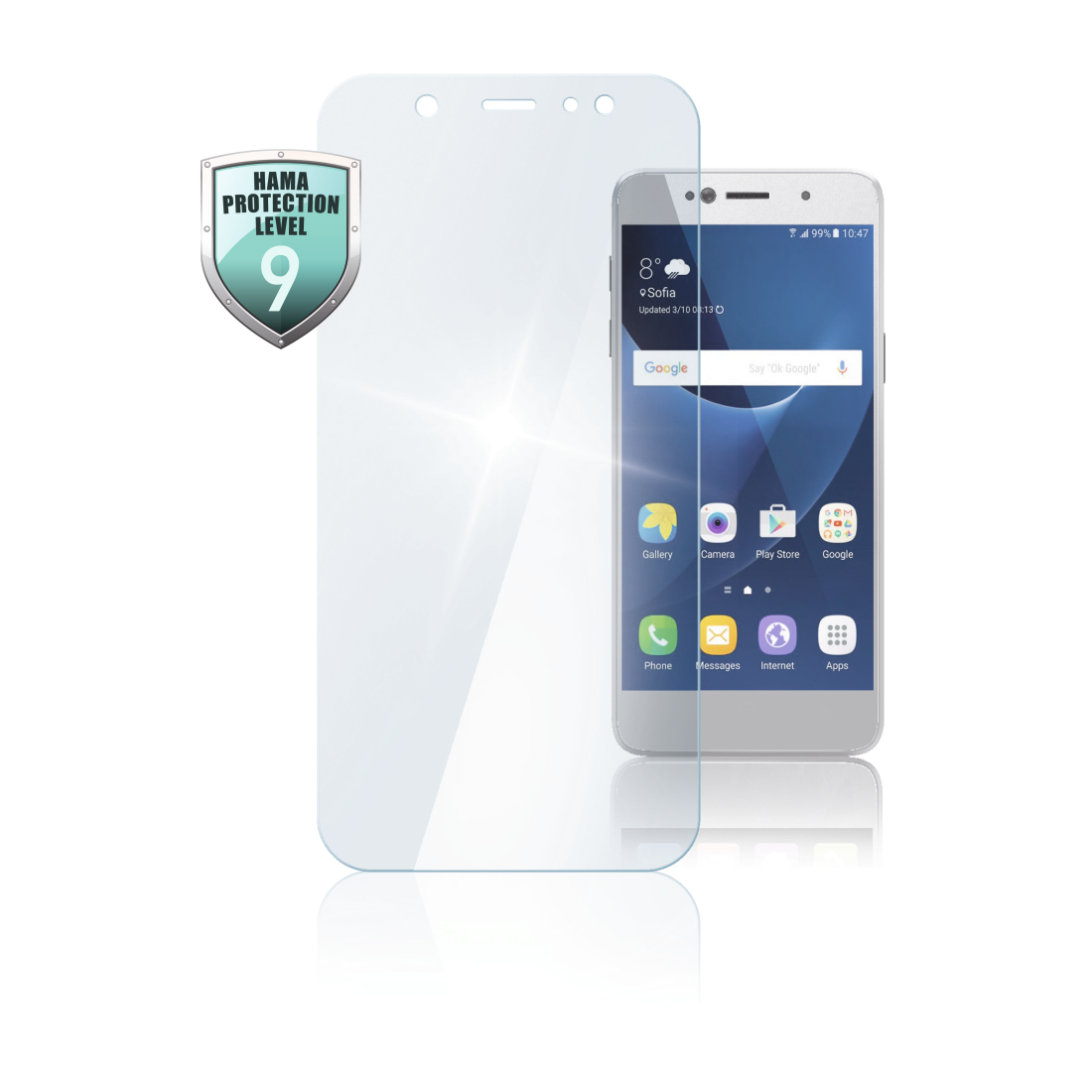 Hama Premium Crystal Glass Real Glass Screen Protect For Samsung Galaxy M30s Hama De