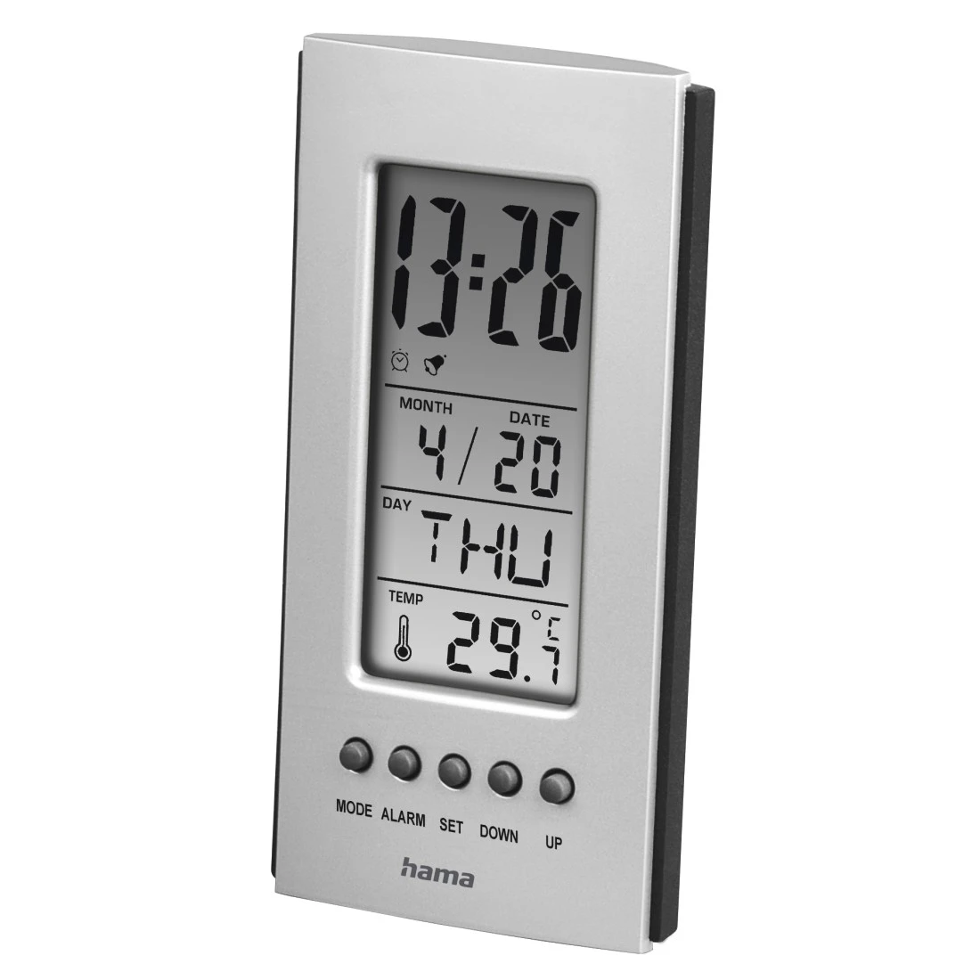 1pc Kleine Uhr LCD Display Temperatur Feuchtigkeit Display