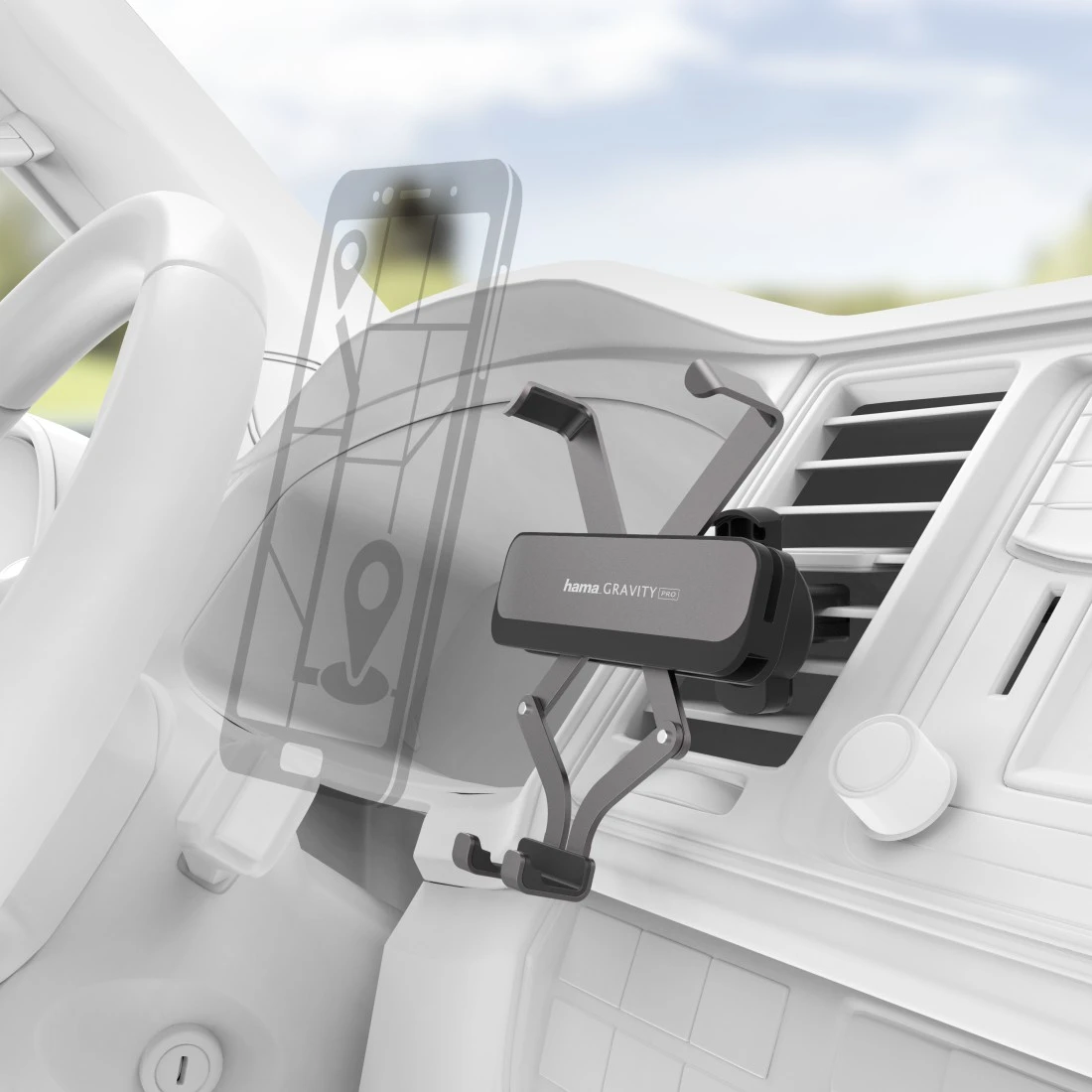 Hama Auto-Handyhalterung Gravity Pro für Lüftung