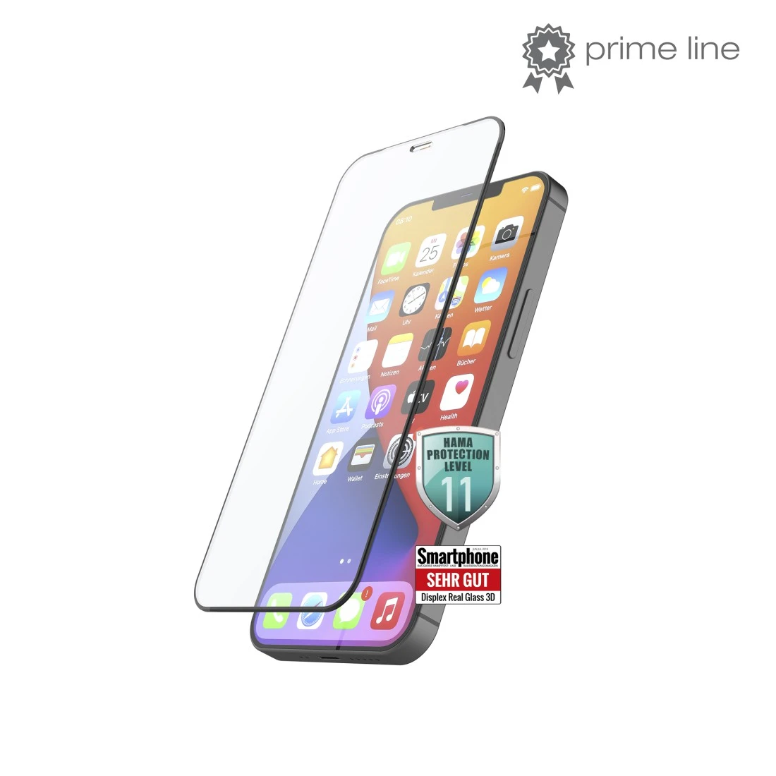 3D-Full-Screen-Schutzglas für Apple iPhone 12 mini, Schwarz
