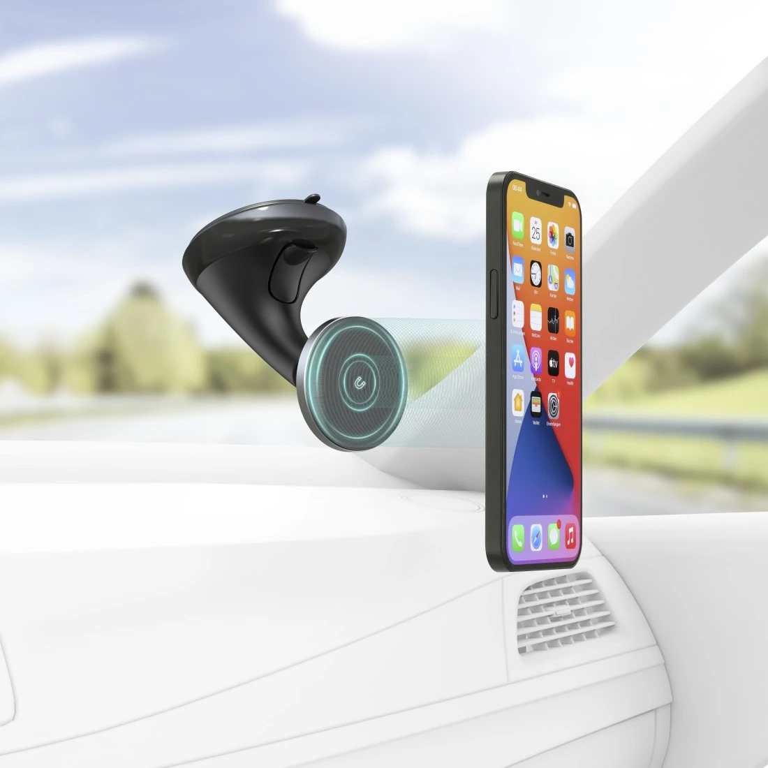 Auto Rückspiegel Handyhalter Magnetisch für die Anzeige mobile Navigation