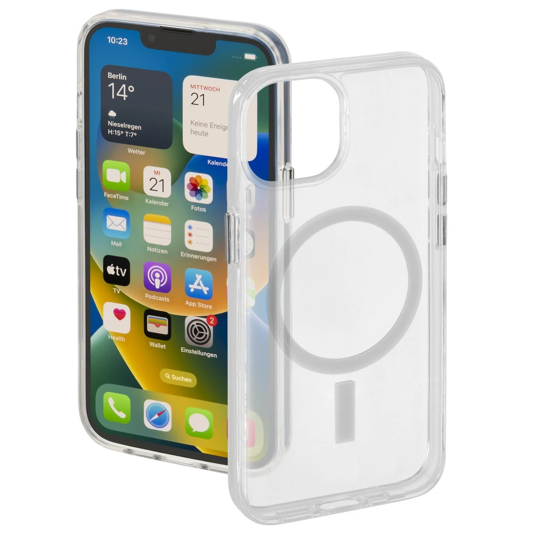 Apple Clear Case mit MagSafe Handy-Cover für Apple iPhone 15