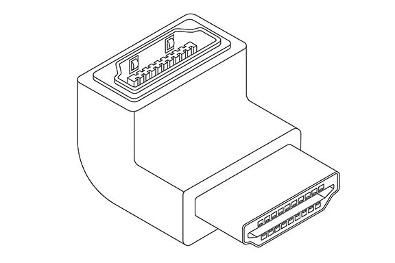 HDMI-Winkelstecker