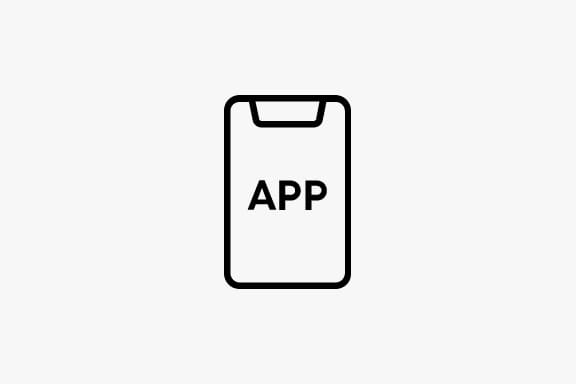 Icon Smartphone mit App-Symbol