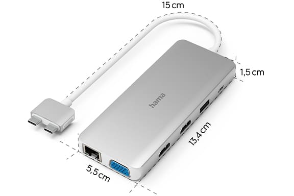 Immer einsatzbereit und professionell mit dem Hama USB-C-Hub "Connect2Mac"