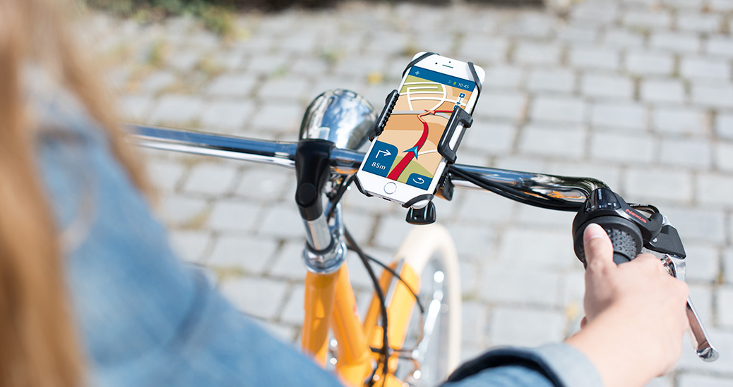 Universal-Smartphone-Fahrradhalter, für Geräte mit Breite von 5